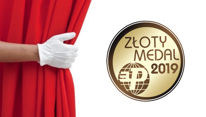 Patentovaná a klinicky testovaná stolička SPINERGO MANAGER získala ocenenie ZLATÁ MEDAILA na Medzinárodnom kontraktačnom veľtrhu nábytku Poznaň 2019