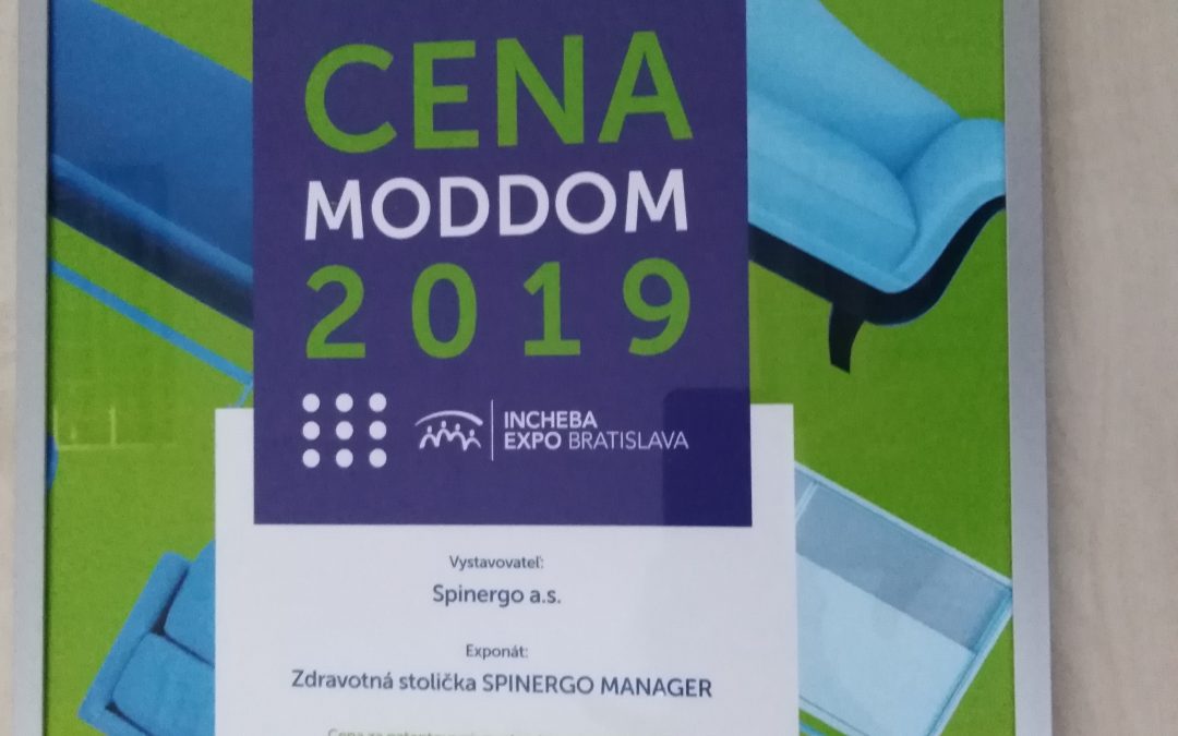 Spoločnosť Spinergo a.s. bola ocenená na výstave MODDOM 2019